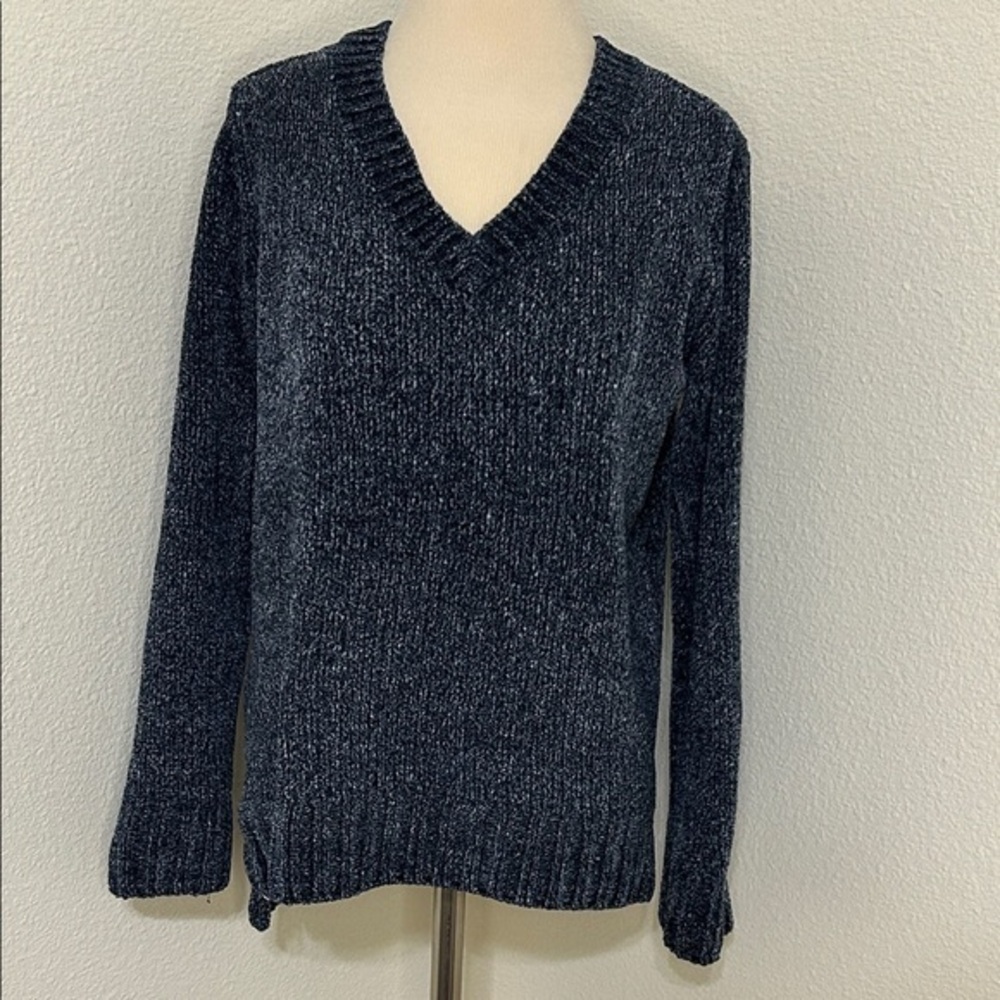 Orvis Ultra Soft Women's V-Neck Sweater Blue S Small